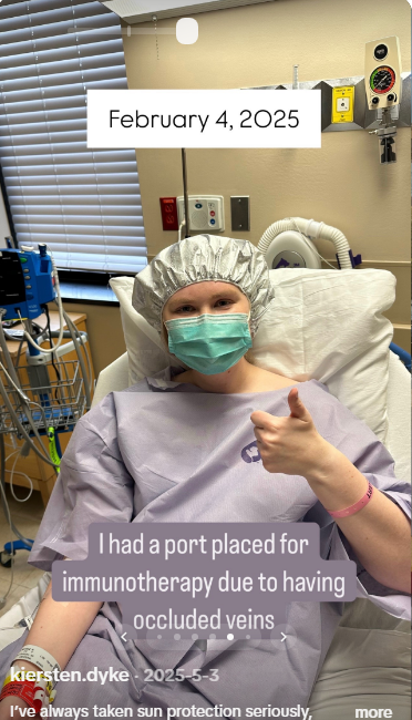 Kiersten Dyke shares a health update, from a video posted on May 3, 2025 | Source: TikTok/kiersten.dyke
