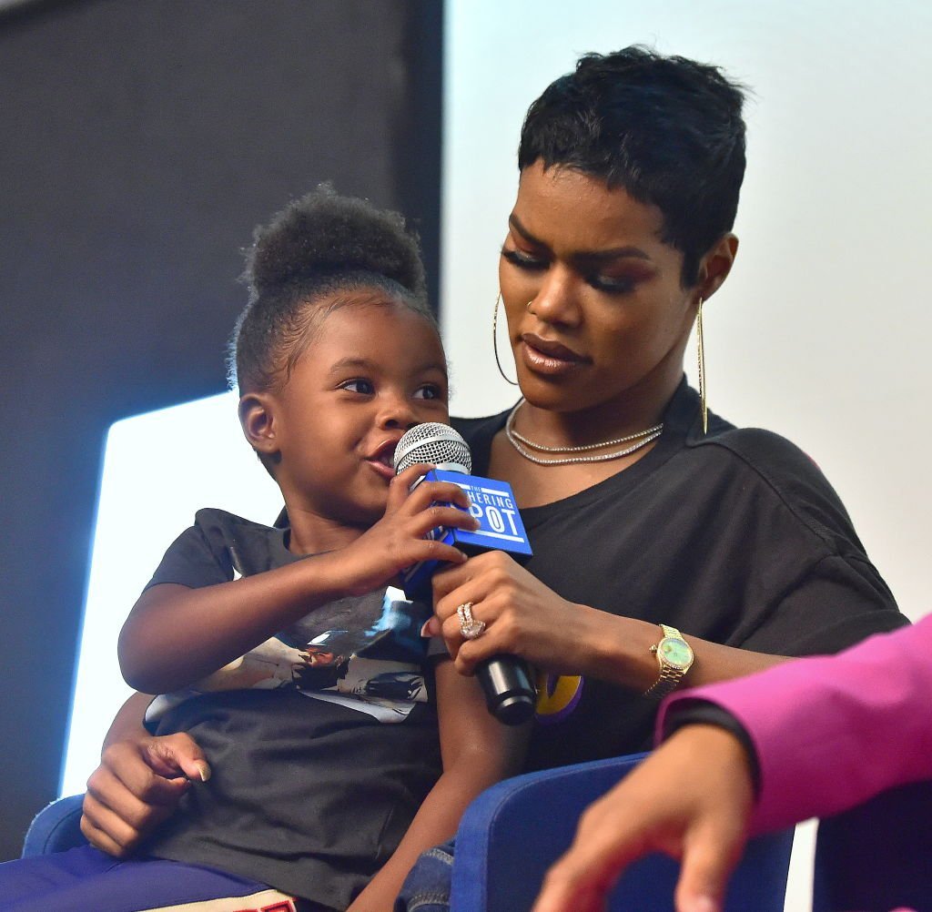 Teyana Taylor and daughter Iman "Junie" Shumpert attend "You Be There" Screening at The Gathering Spot on August 11, 2019 | Photo: Getty Images