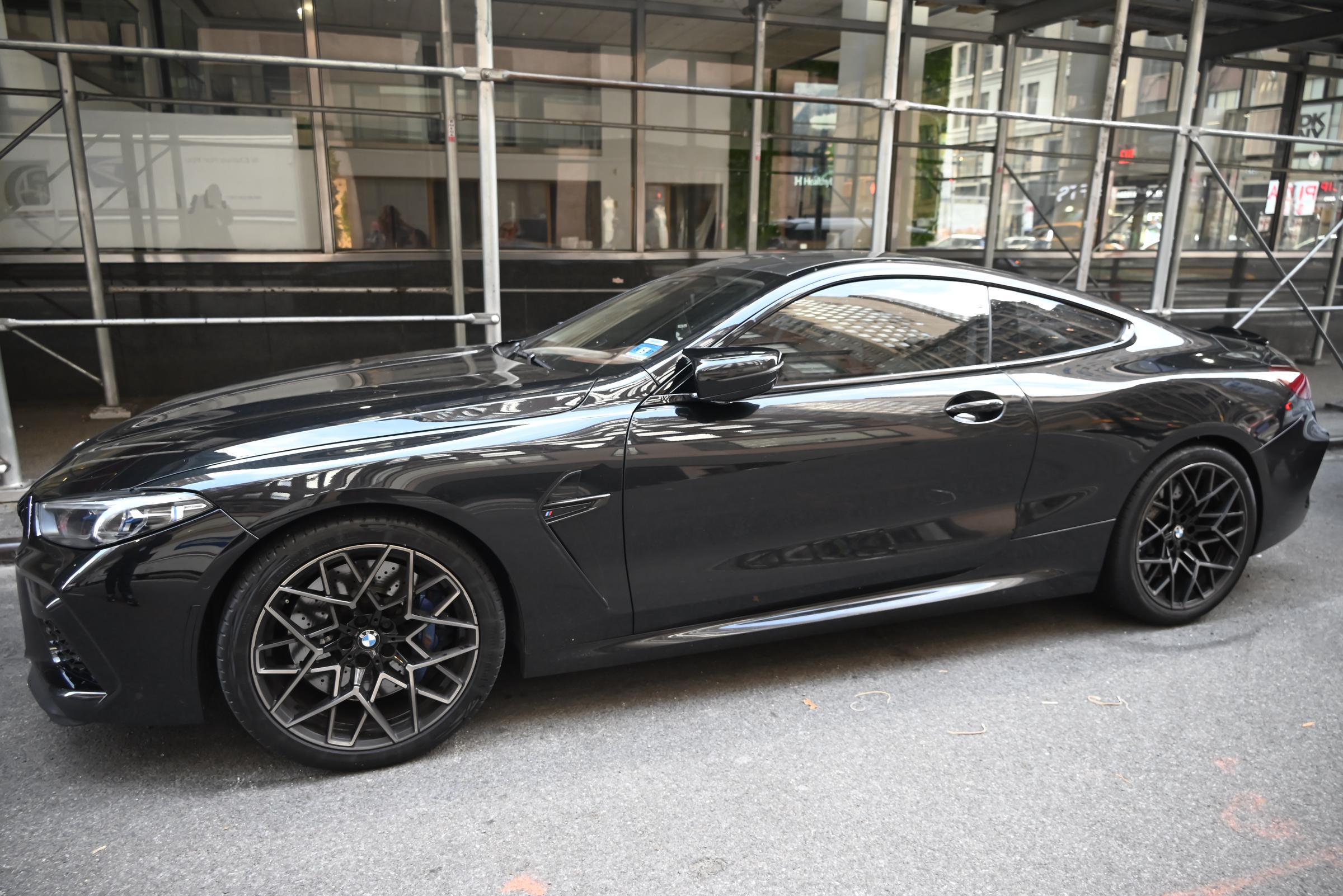 A luxury car seen parked outside the venue in Midtown. | Source: Getty Images