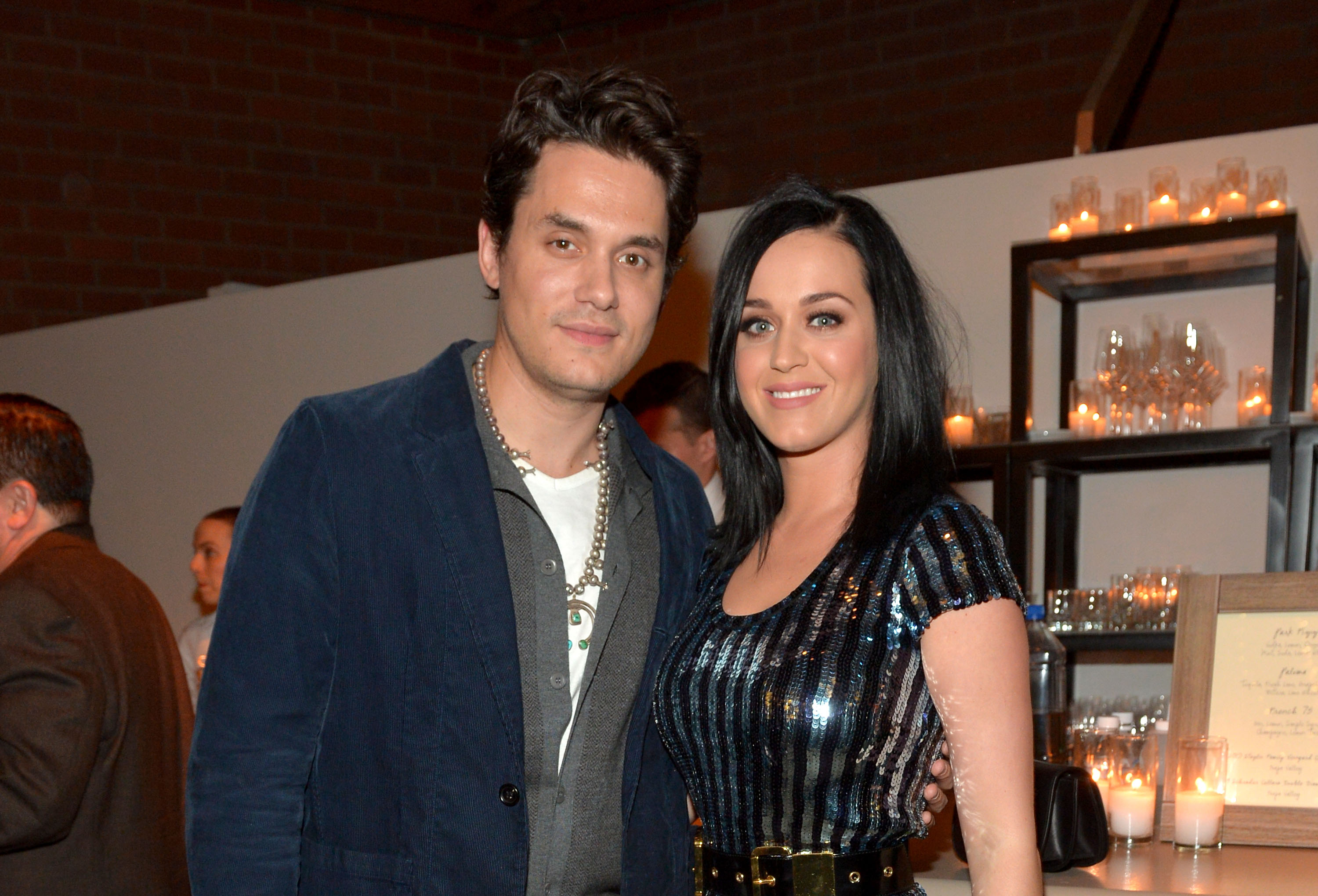 Musician John Mayer and singer Katy Perry on January 28 2014 in Culver City California | Source: Getty Images