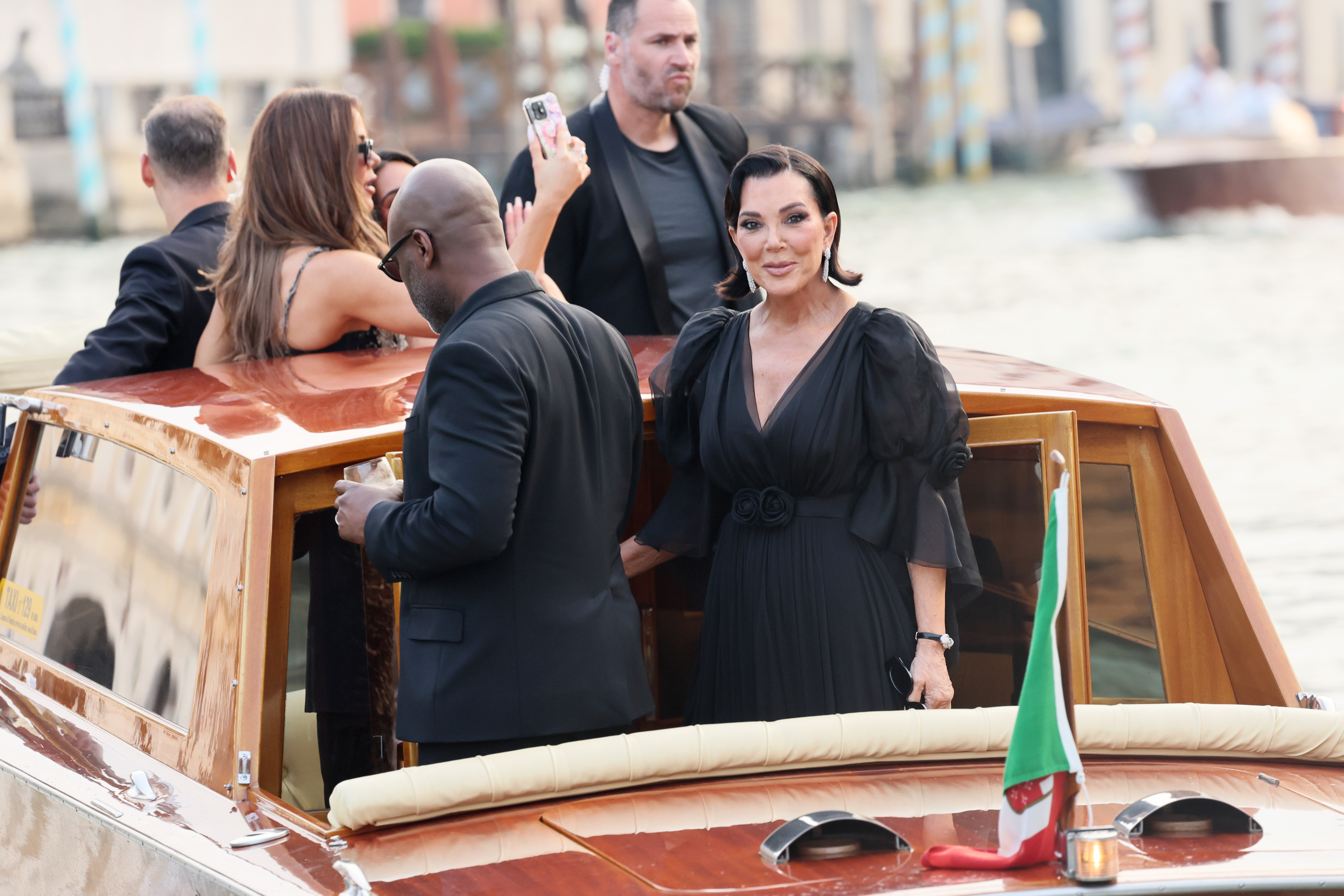 Kris Jenner ahead of Jeff Bezos and Lauren Sánchez's wedding in Venice on June 26, 2026. | Source: Getty Images