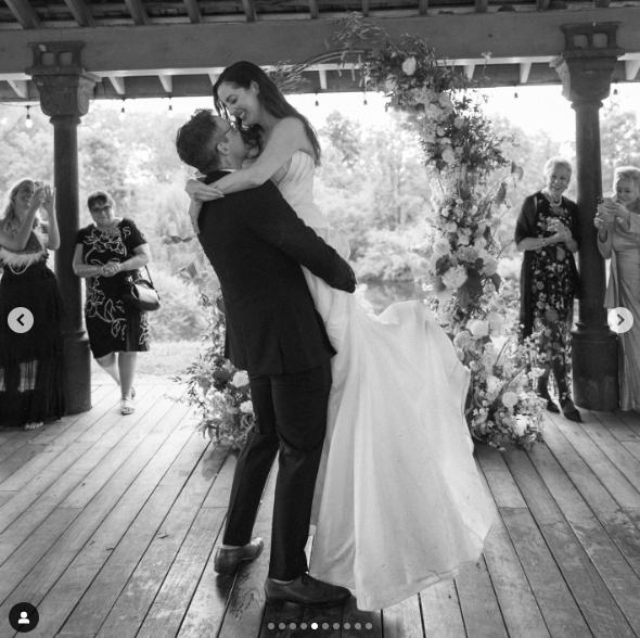 Ian Hock and Eva Amurri on their wedding day, posted on July 2, 2024 | Source: Instagram/thehappilyeva