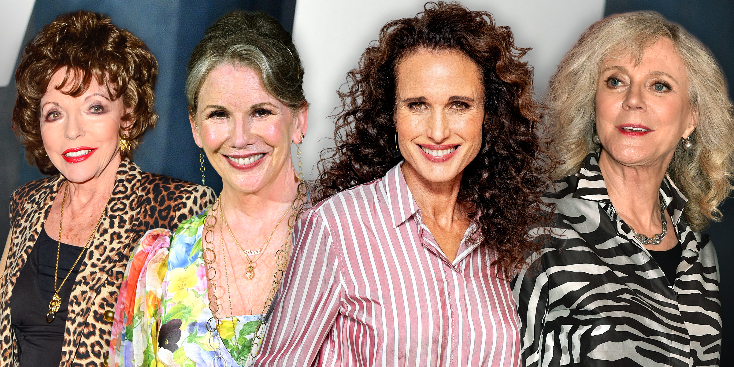 Joan Collins, Melissa Gilbert, Andie MacDowell and Blythe Danner | Source: Getty Images