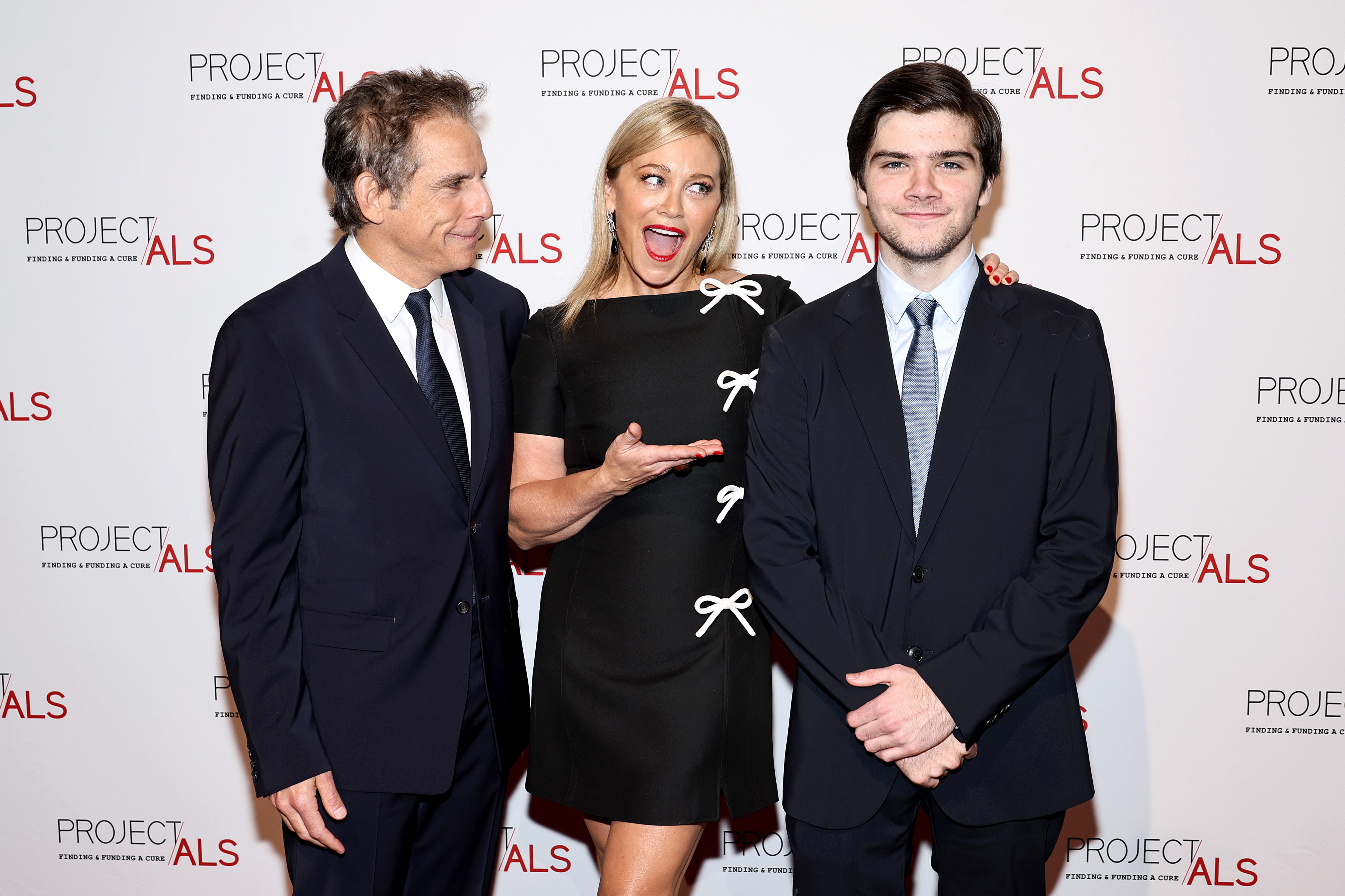Ben Stiller, Christine Taylor, and Quinlin Stiller at the Project ALS 25th Anniversary Gala in New York City on October 26, 2023. | Source: Getty Images