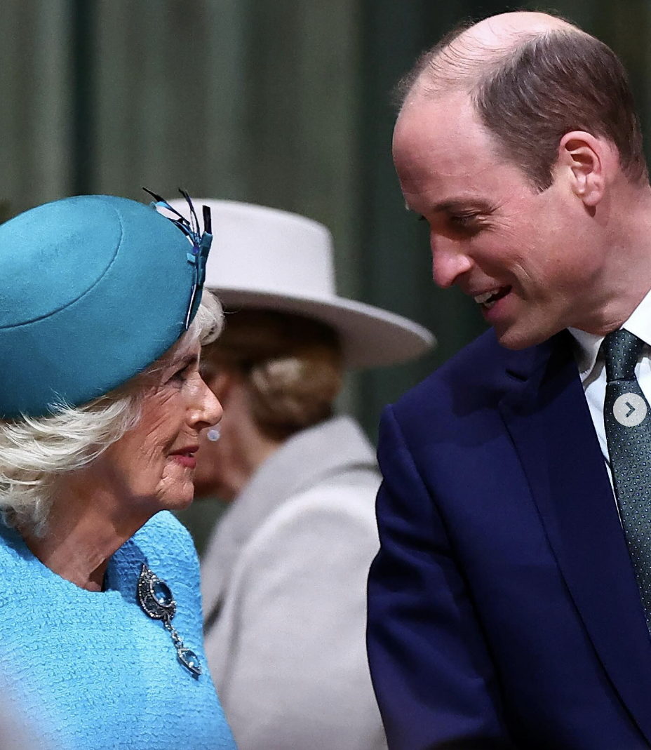 Queen Camilla and Prince William during the Commonwealth Day celebration, dated March 2024 | Source: Instagram/theroyalfamily/