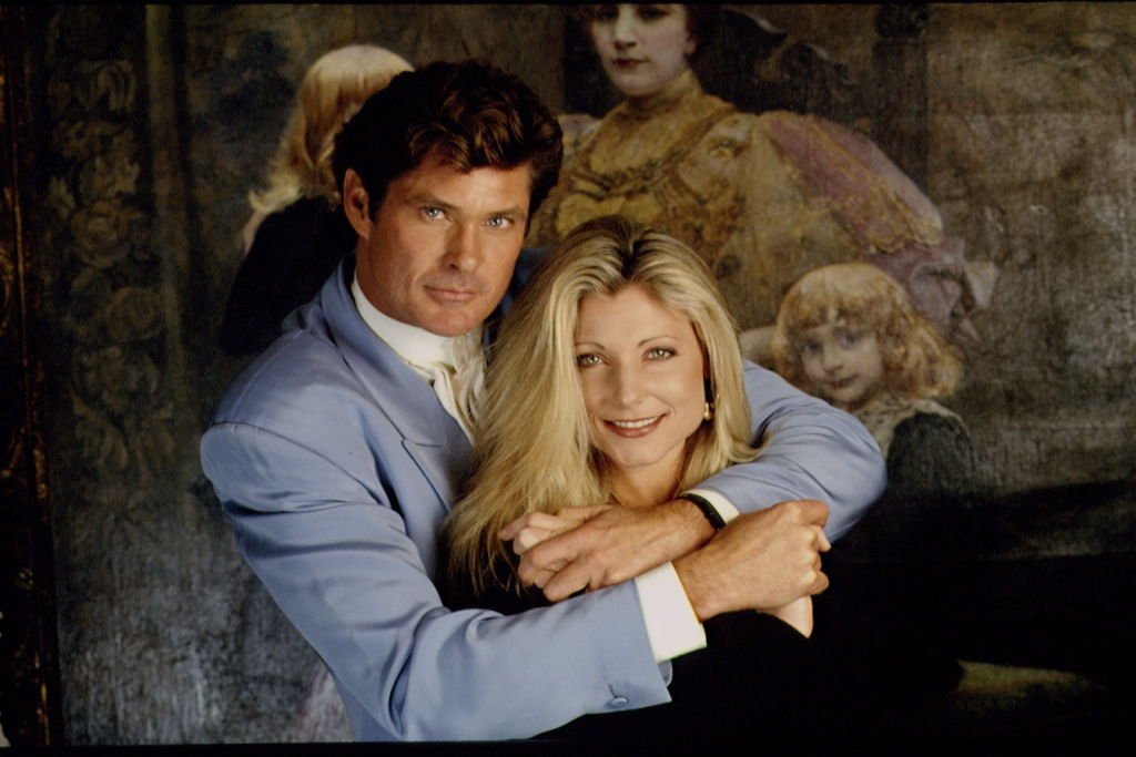 David Hasselhoff und Ex-Frau Pamela an ihrem 4. Hochzeitstag. (Foto von Eric Robert / Sygma) I Souce: Getty Images