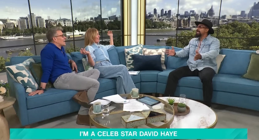Cat Deeley and Ben Shephard react as David Haye expands on his claims during the live studio discussion. | Source: YouTube/This Morning