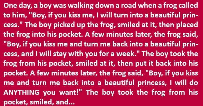 A Boy and a Princess Frog