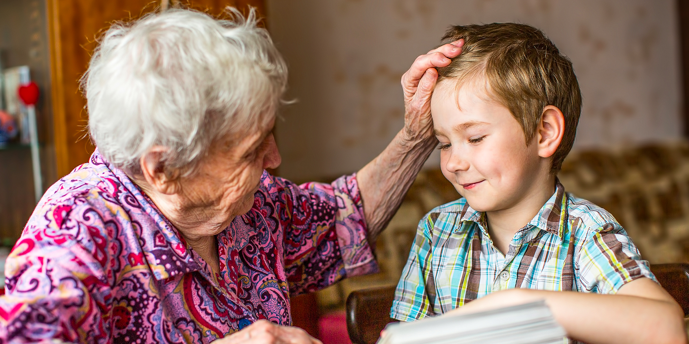 Grandma and her grandson | Source: Shutterstock