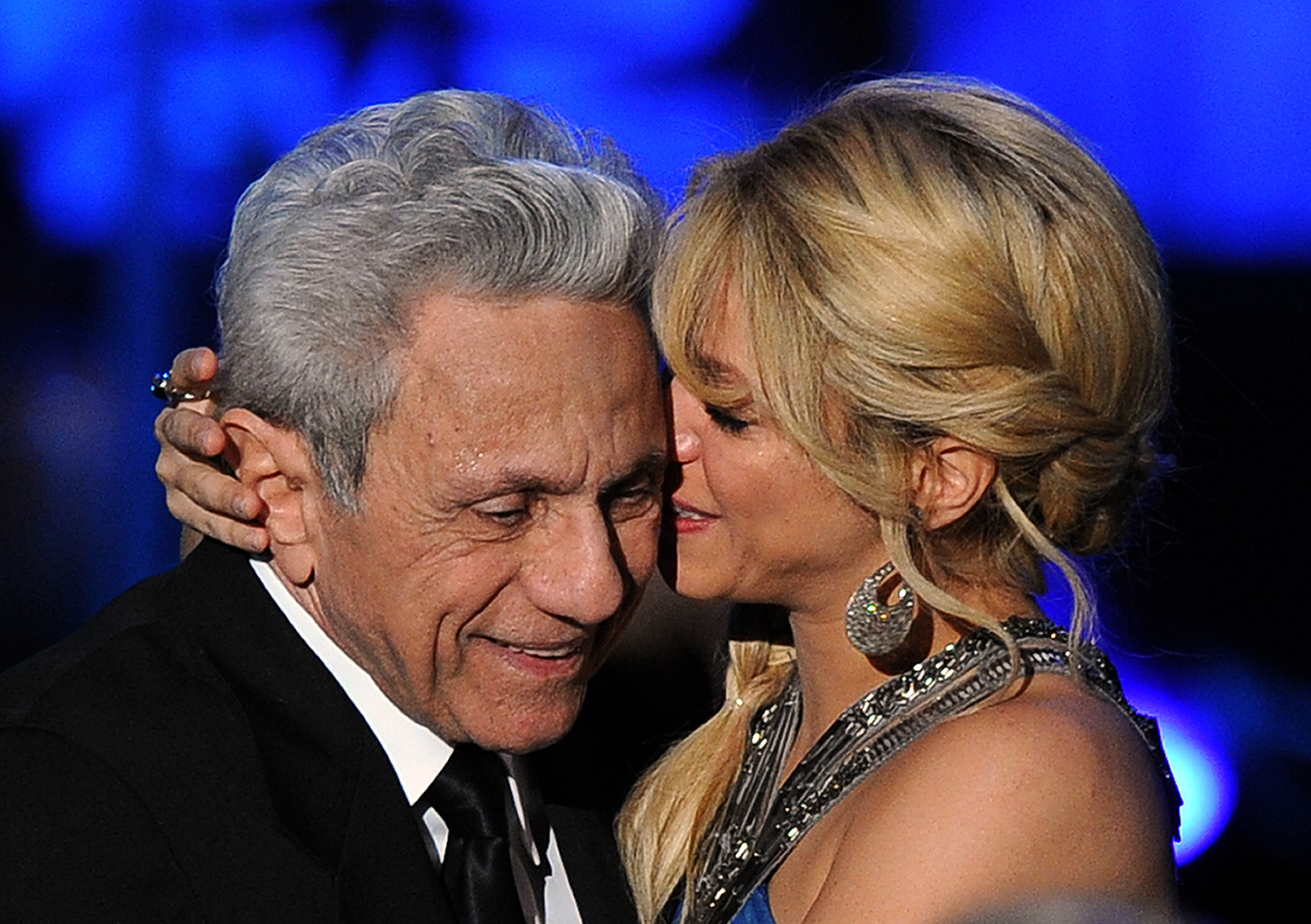 Shakira with her father William Mebarak on November 9, 2011 in Las Vegas, Nevada. | Source: Getty Images