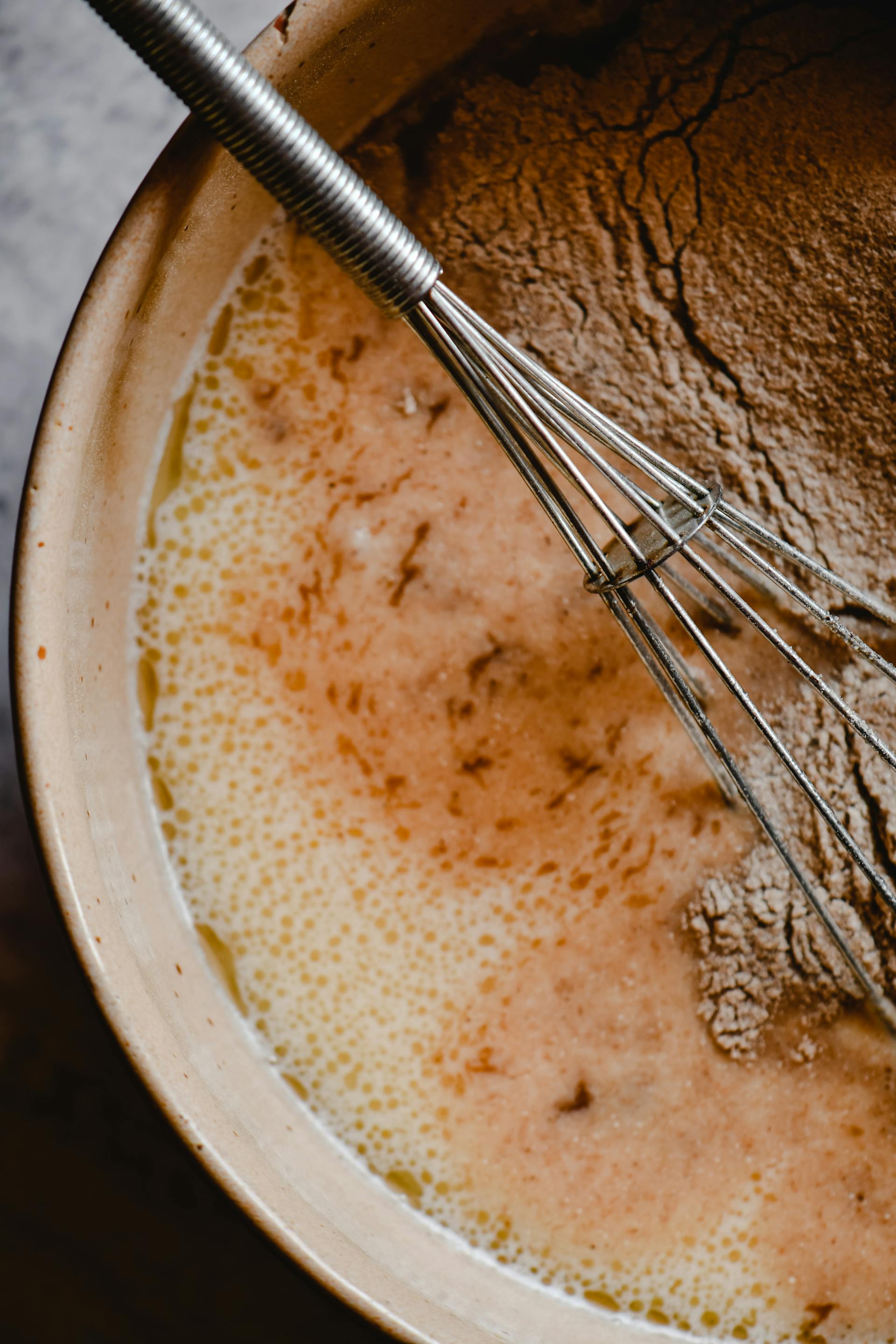 Pancake batter in a mixing bowl | Source: Pexels