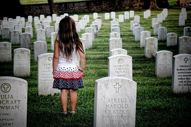 Girl in graveyard | Source: Pixabay