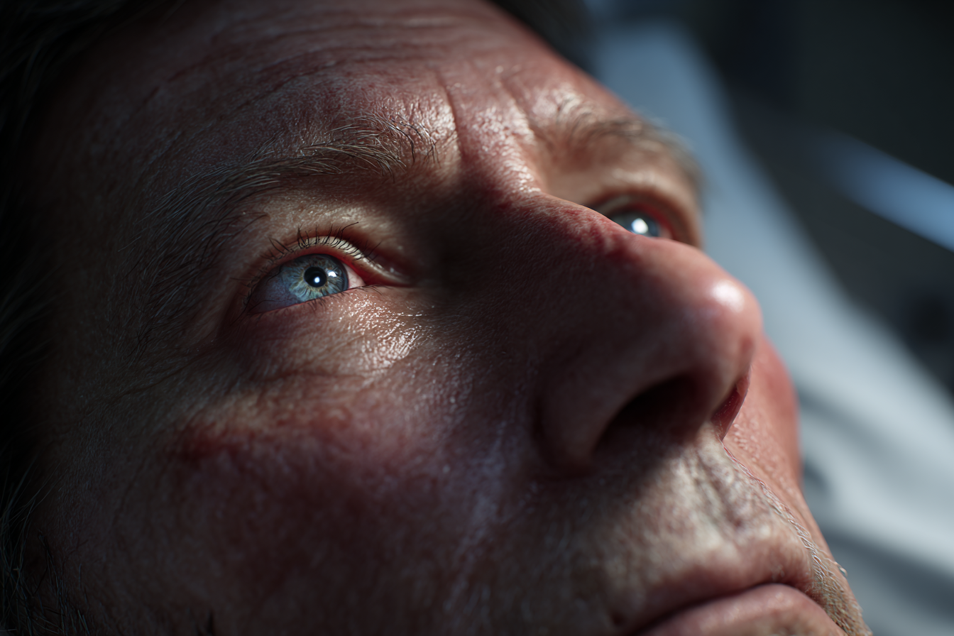 A close-up shot of a man in a hospital bed | Source: Midjourney