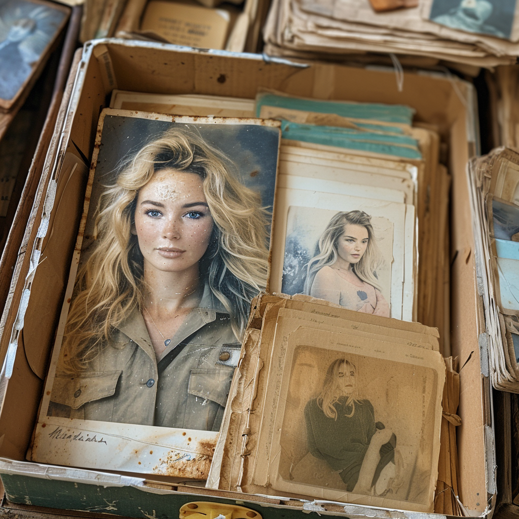 A box full of Anne's photos | Source: Midjourney
