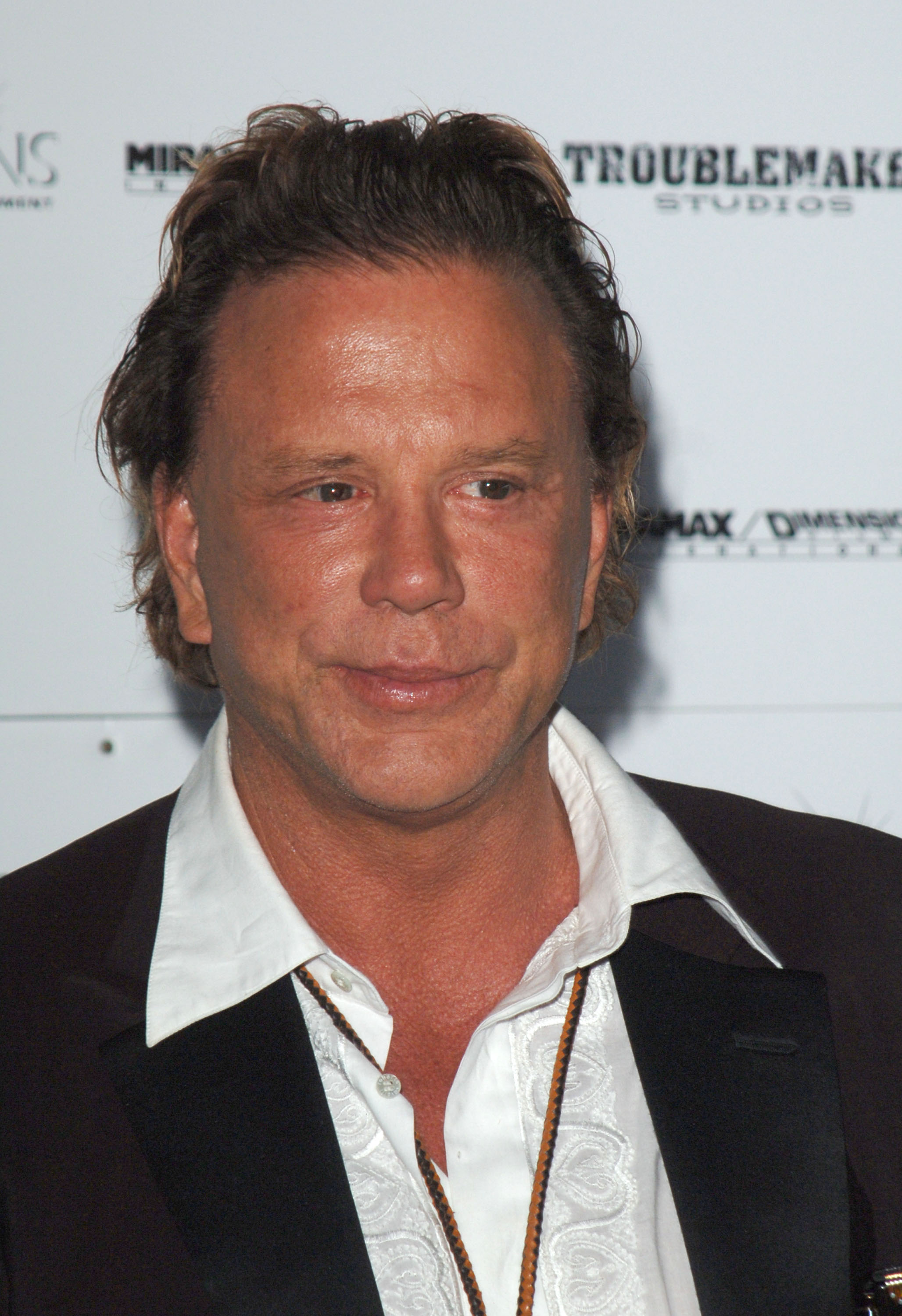 Mickey Rourke during the "Sin City" after party at the Cannes Film Festival at Palm Beach on May 18, 2005, in Cannes, France | Source: Getty Images