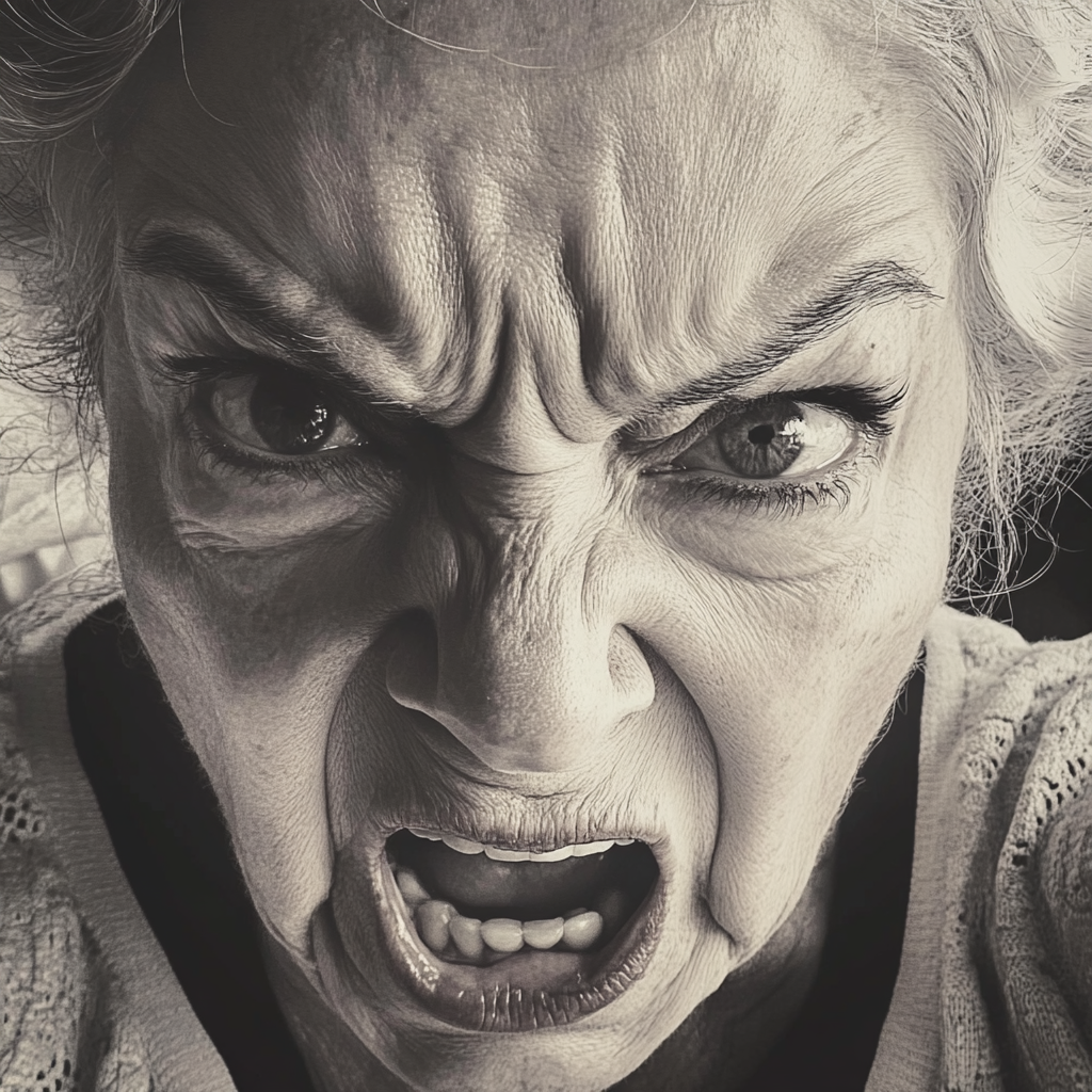 A close-up of an angry woman | Source: Midjourney