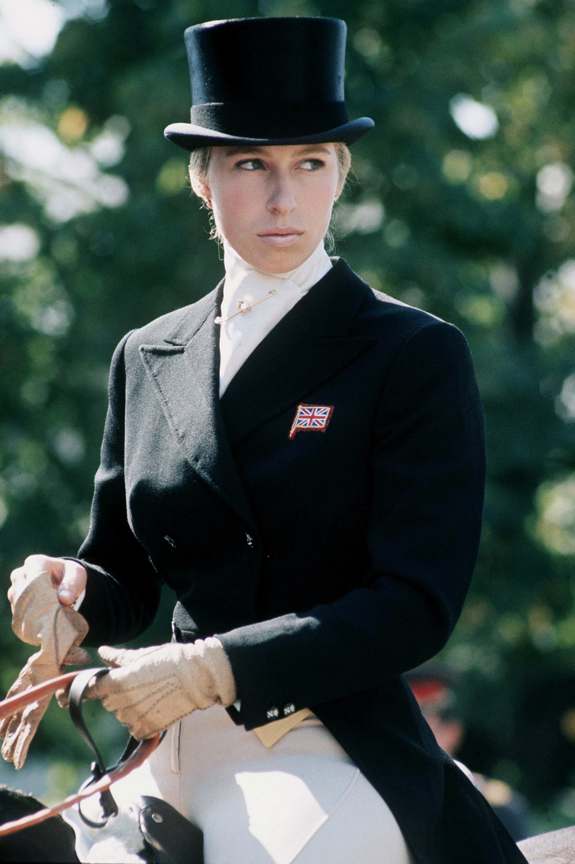 Princess Anne photographed at a Three Day Event Championships Representing The British Team 5-11 on September 7, 1973, in Kiev | Source: Getty Images