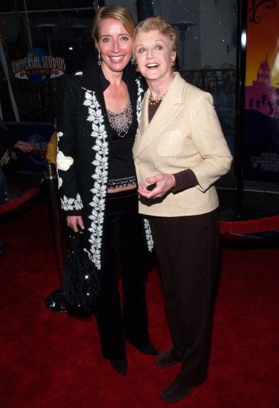 Emma Thompson and Angela Lansbury during "Nanny McPhee" Los Angeles Premiere at Universal Studios Cinemas in Universal City, California, United States | Photo: Getty Images