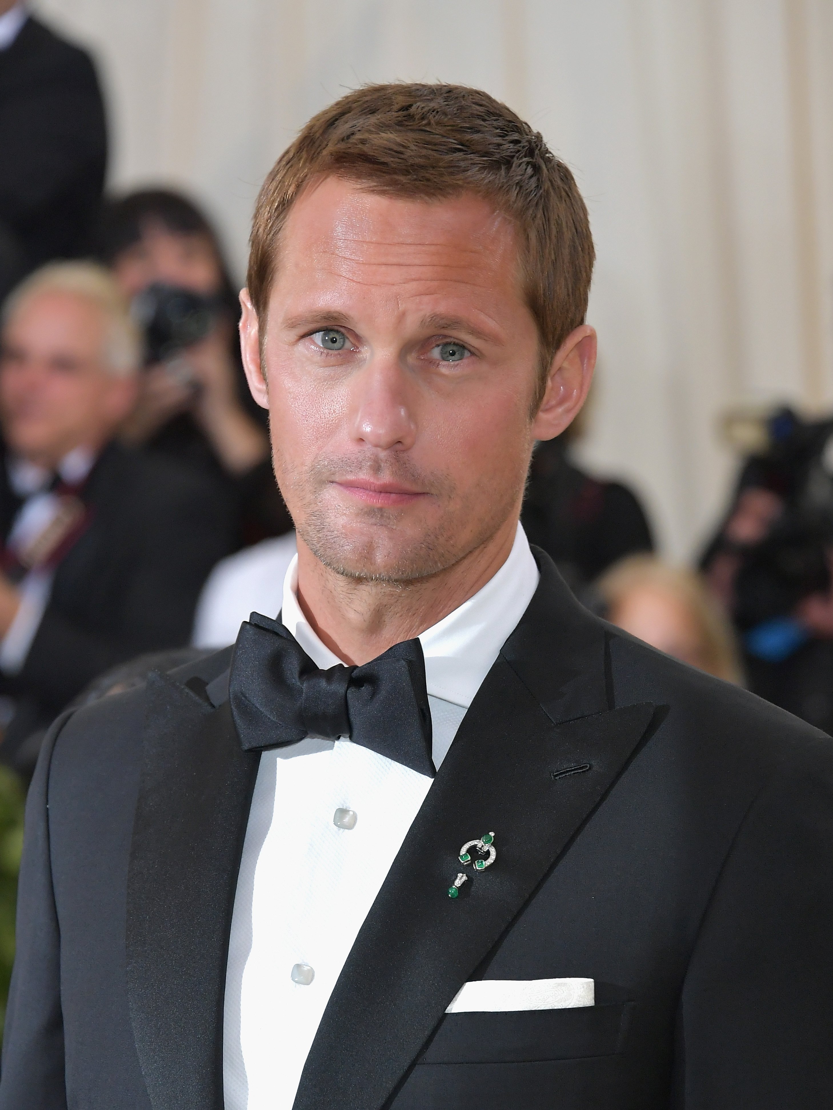  Alexander Skarsgard at the Heavenly Bodies: Fashion & The Catholic Imagination Costume Institute Gala on May 7, 2018 | Source: Getty Images 