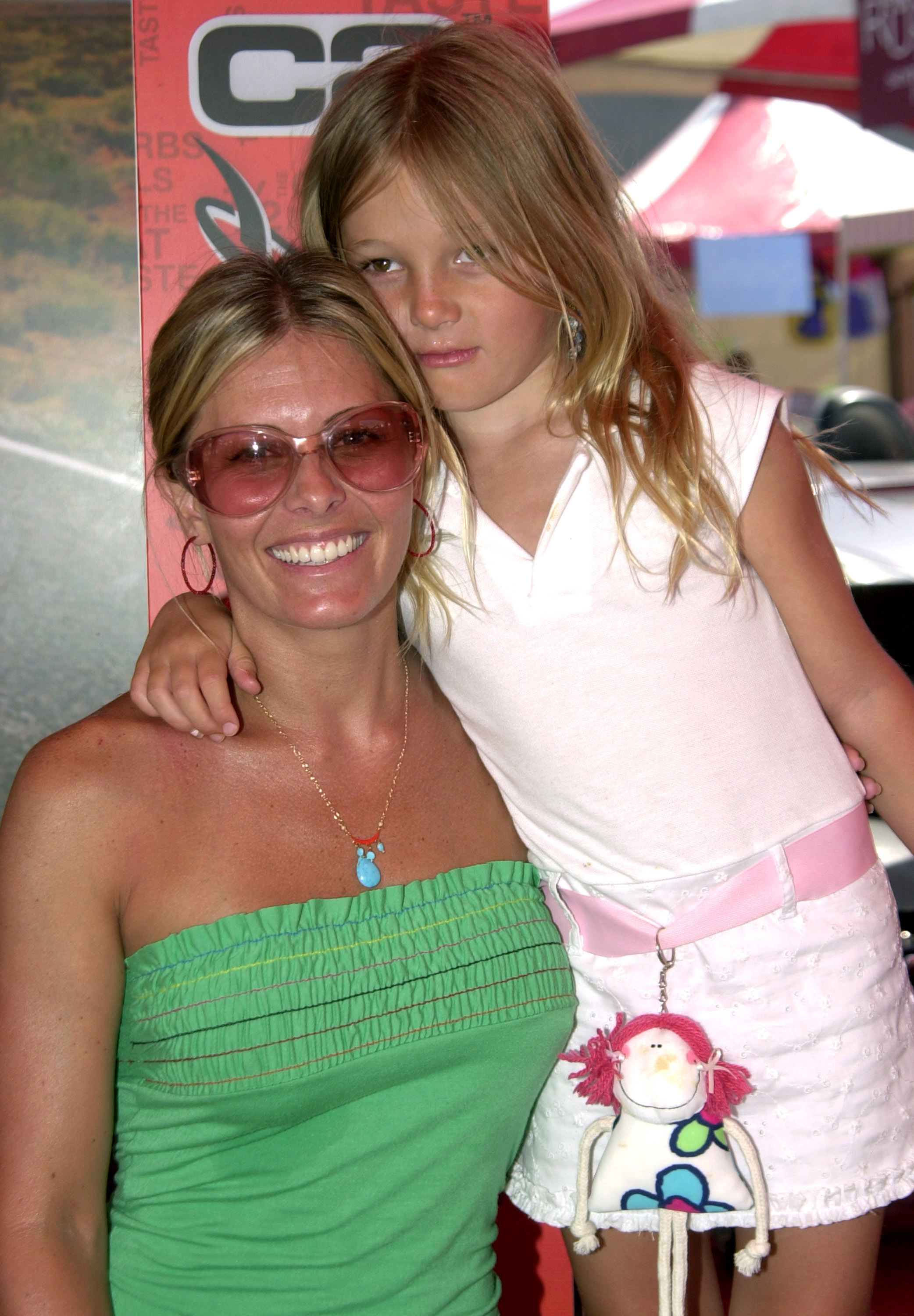 Nicole Eggert and daughter Dilyn during Silver Spoon Hollywood Buffet at Private Estate in Hollywood in June 2004 |  Source: Getty Images