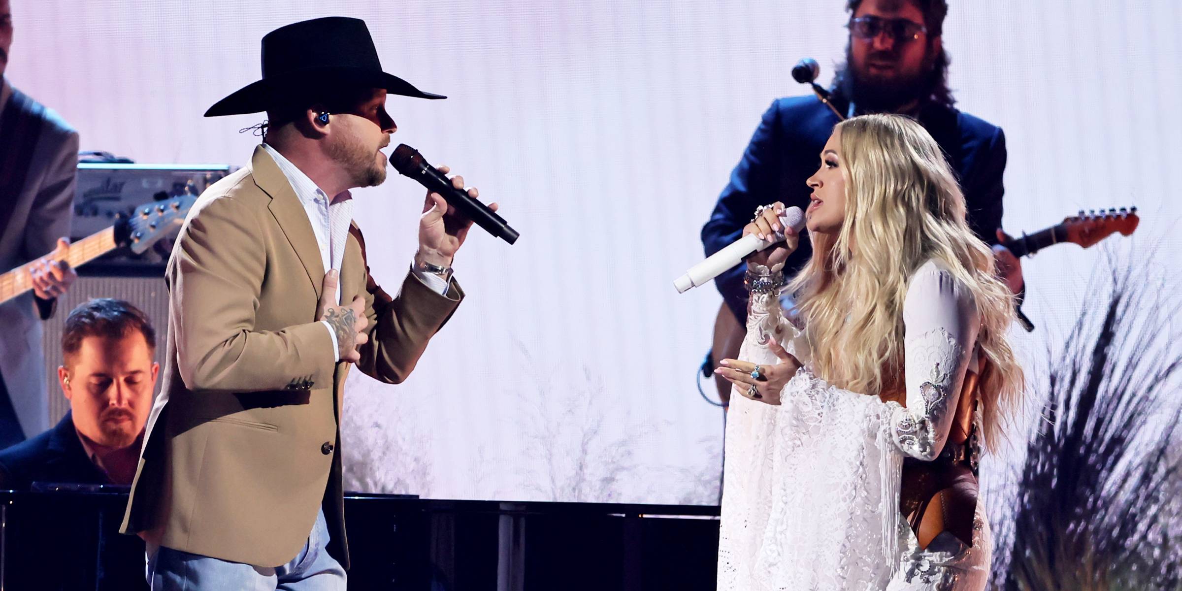 Cody Johnson and Carrie Underwood perform onstage | Source: Getty Images