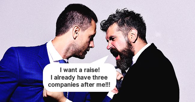 An employee asking for a salary raise from his boss | Source: Shutterstock