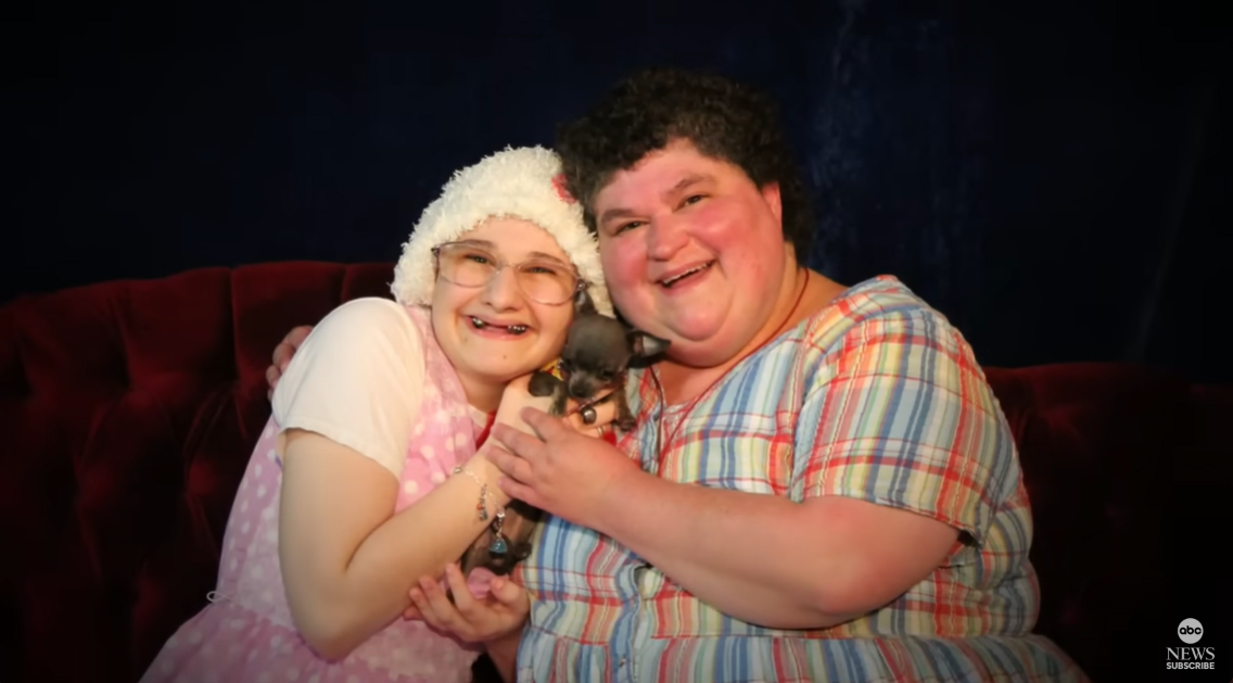 Gypsy Rose Blanchard and her mother, Dee Dee Blanchard, as seen in a YouTube video dated March 6, 2019. | Source: YouTube/ABCNews