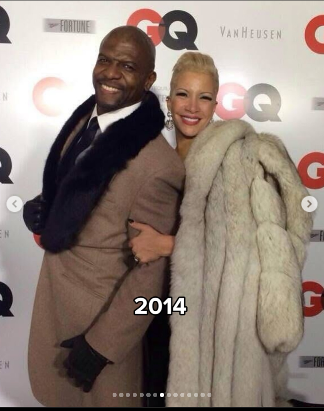 Terry Crews and Rebecca King-Crews at the GQ Super Bowl Party in 2014, from a post dated July 29, 2025. | Source: Instagram/terrycrews