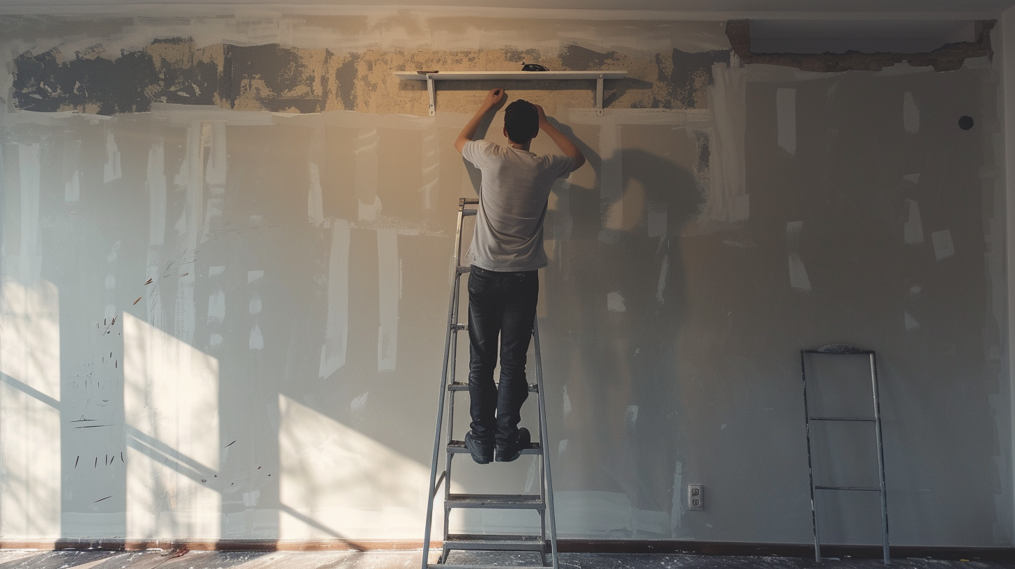 A man on a ladder | Source: Midjourney