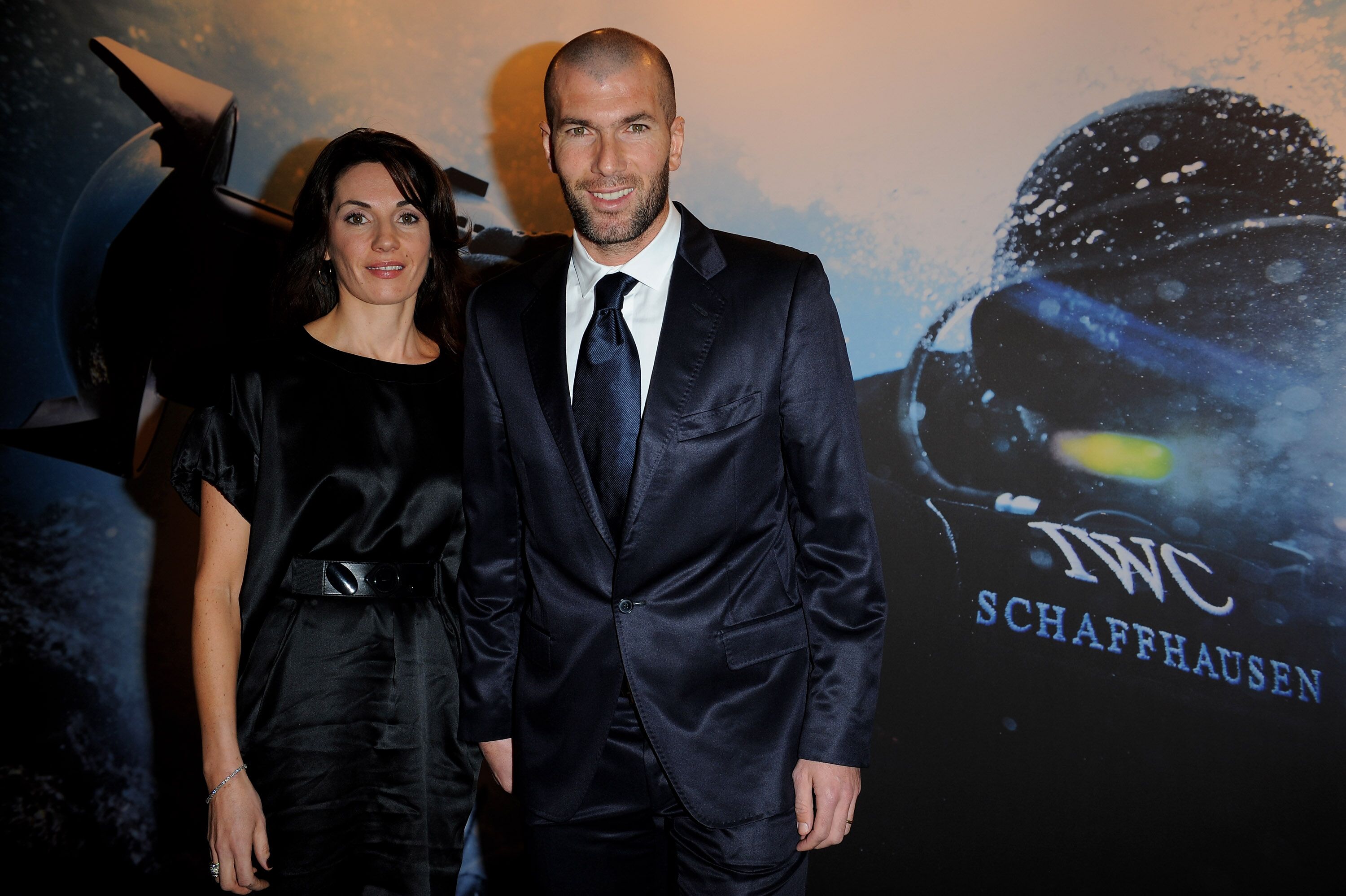 Véronique Zidane et Zinedine Zidane assistent à la fête de la CBI à Schaffhouse à Genève, Suisse. | Photo : Getty Images