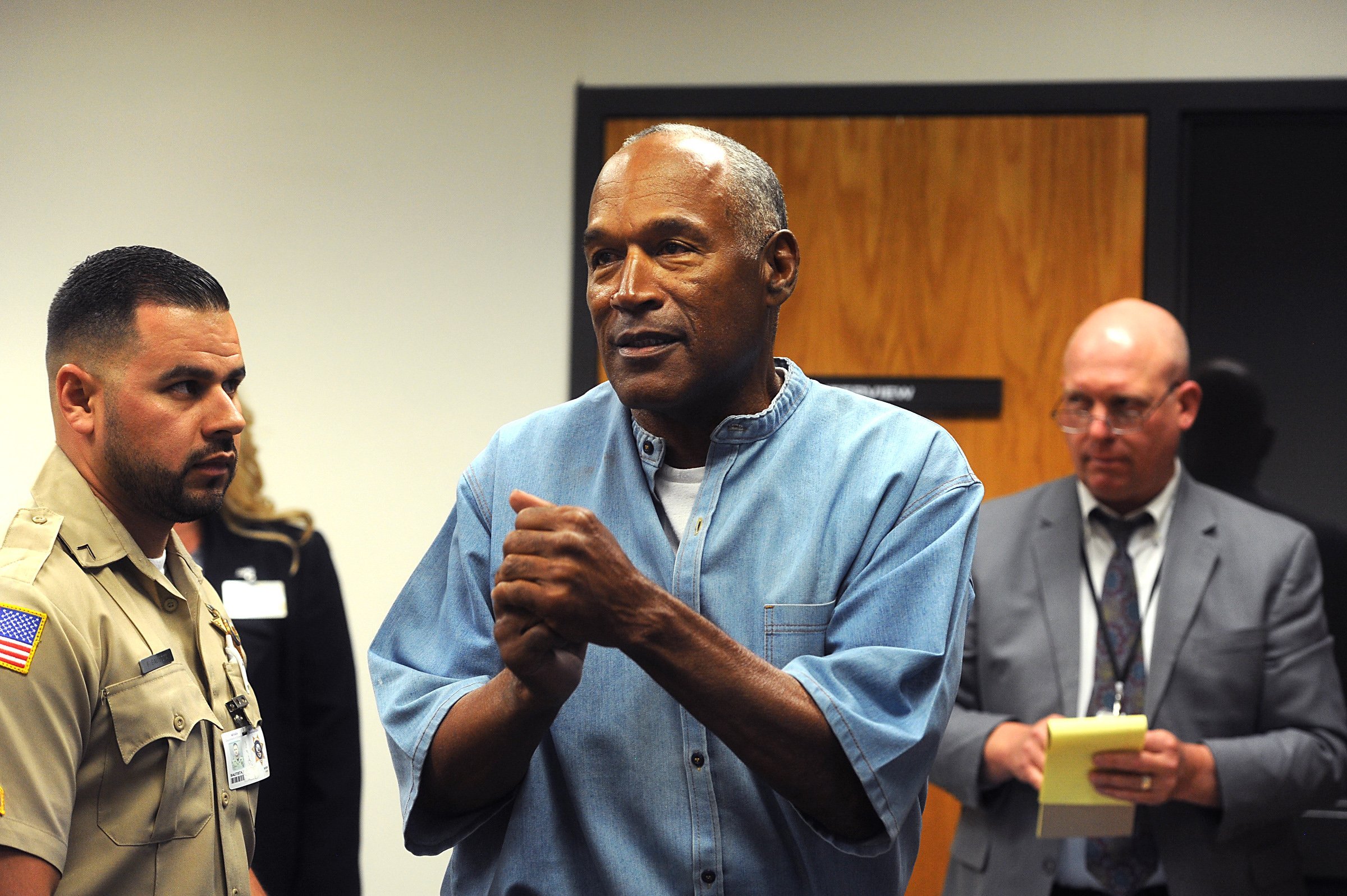 O.J. Simpson after a parole hearing at Lovelock Correctional Center in Lovelock, Nevada, U.S., on July 20, 2017. | Photo: Getty Images