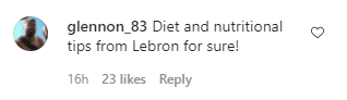 A screenshot of a comment on Carmelo Anthony's Instagram | Photo: Instagram/carmeloanthony