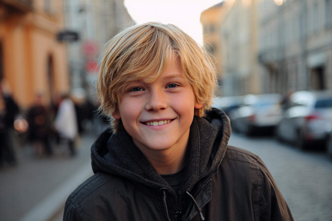 A smiling young boy | Source: Midjourney