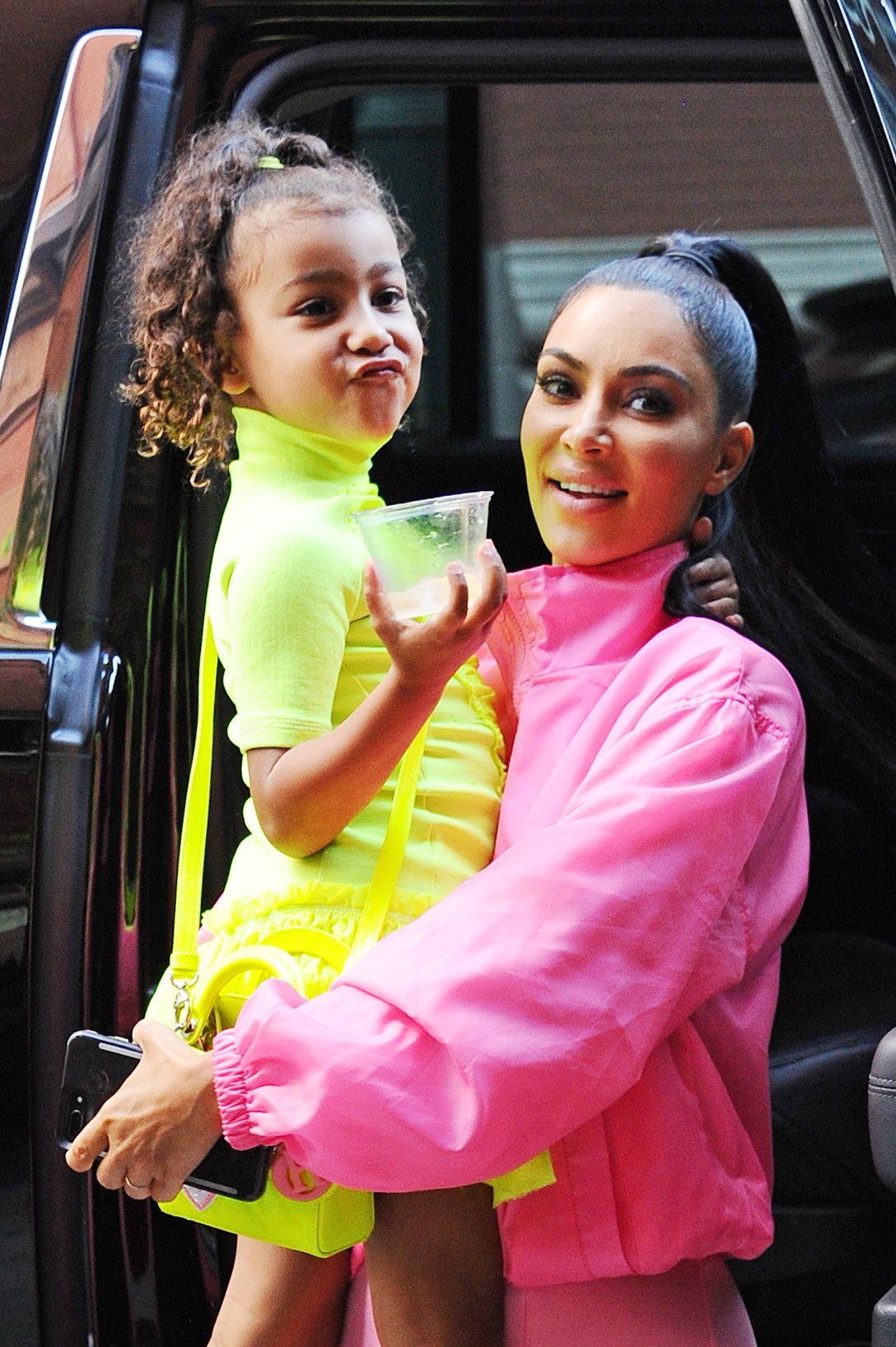 Kim Kardashian and North West seen leaving Electric Lady Studios on September 29, 2018, in New York, NY. | Source: Getty Images.