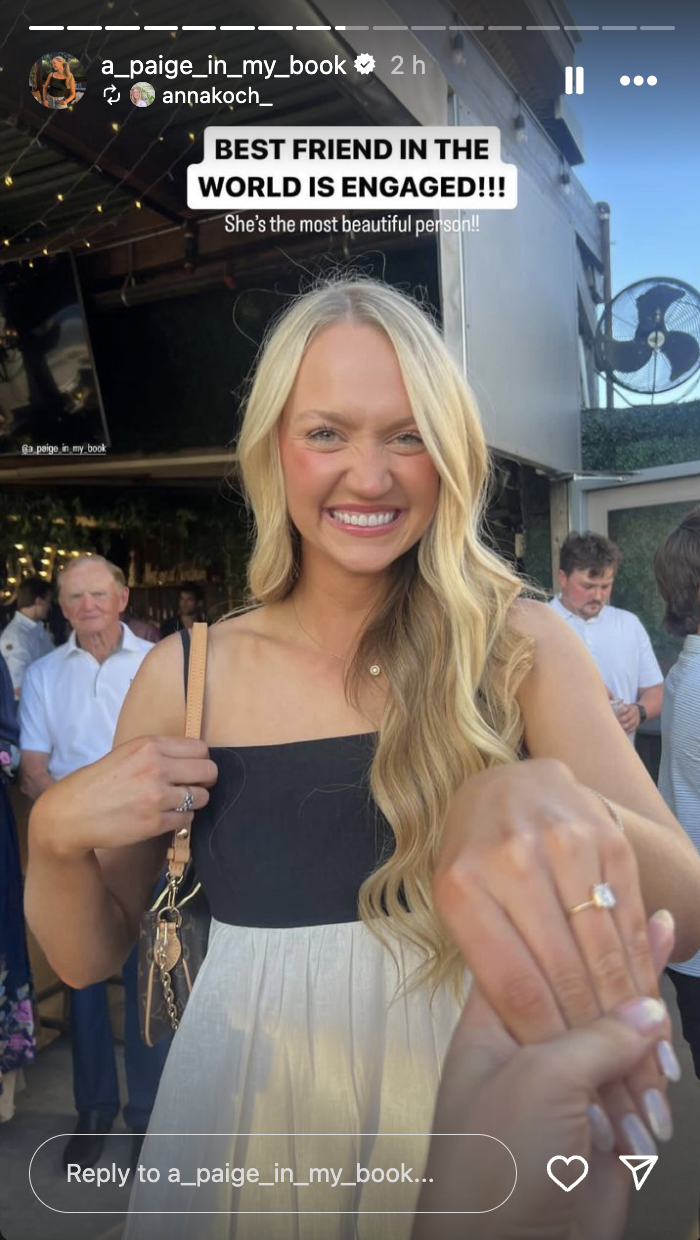 Paige Drummond showing off her engagement ring, posted on August 6, 2024 | Source: Instagram/a_paige_in_my_book