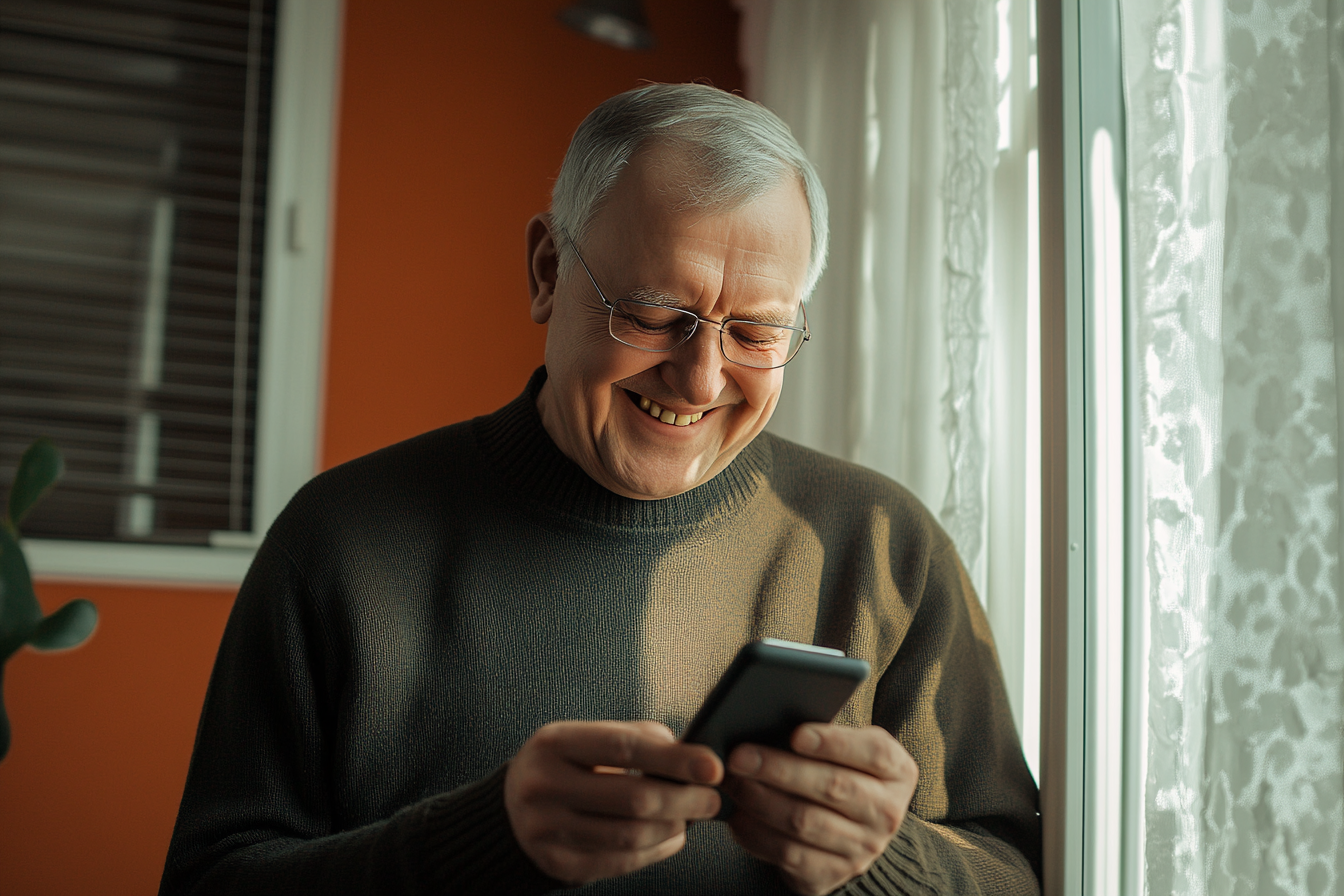 A man checking messages on his phone | Source: Midjourney