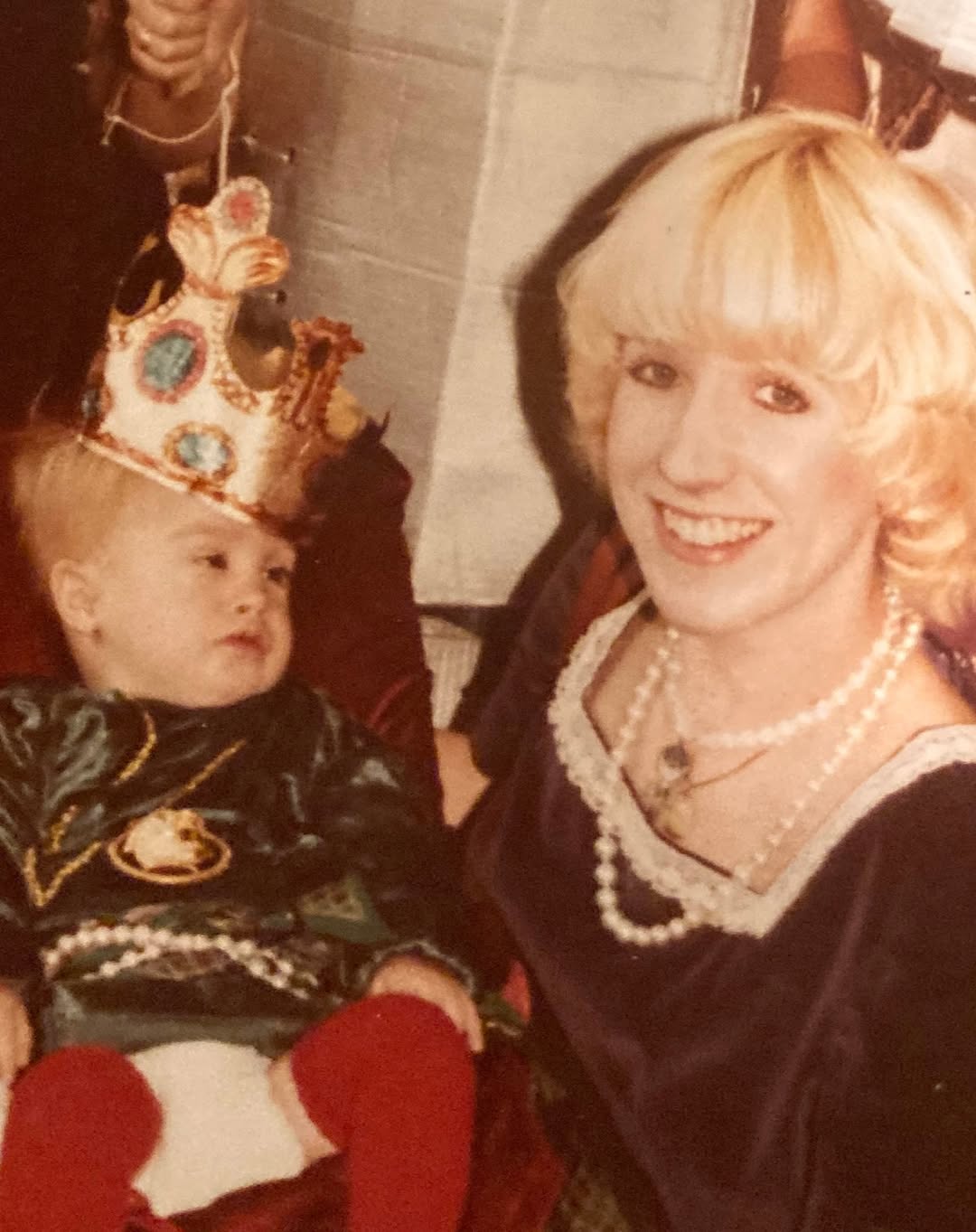 Julie Newmar's son with his first caretaker from a post dated November 22, 2023. | Source: Instagram/julienewmarofficial