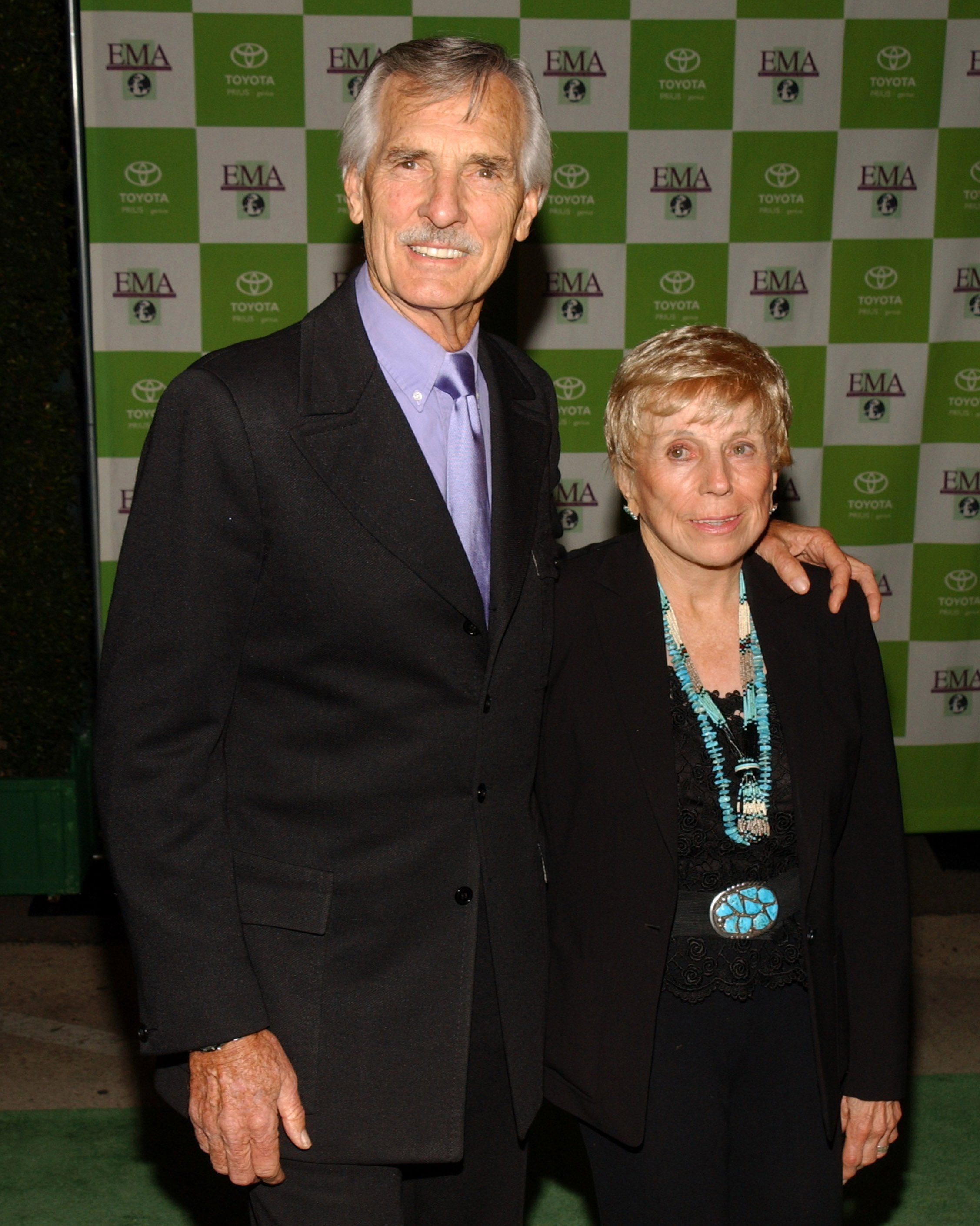 Dennis Weaver and Gerry Stowell during 13th Annual Environmental Media Awards at The Ebell Theatre in Los Angeles, California. / Source: Getty Images