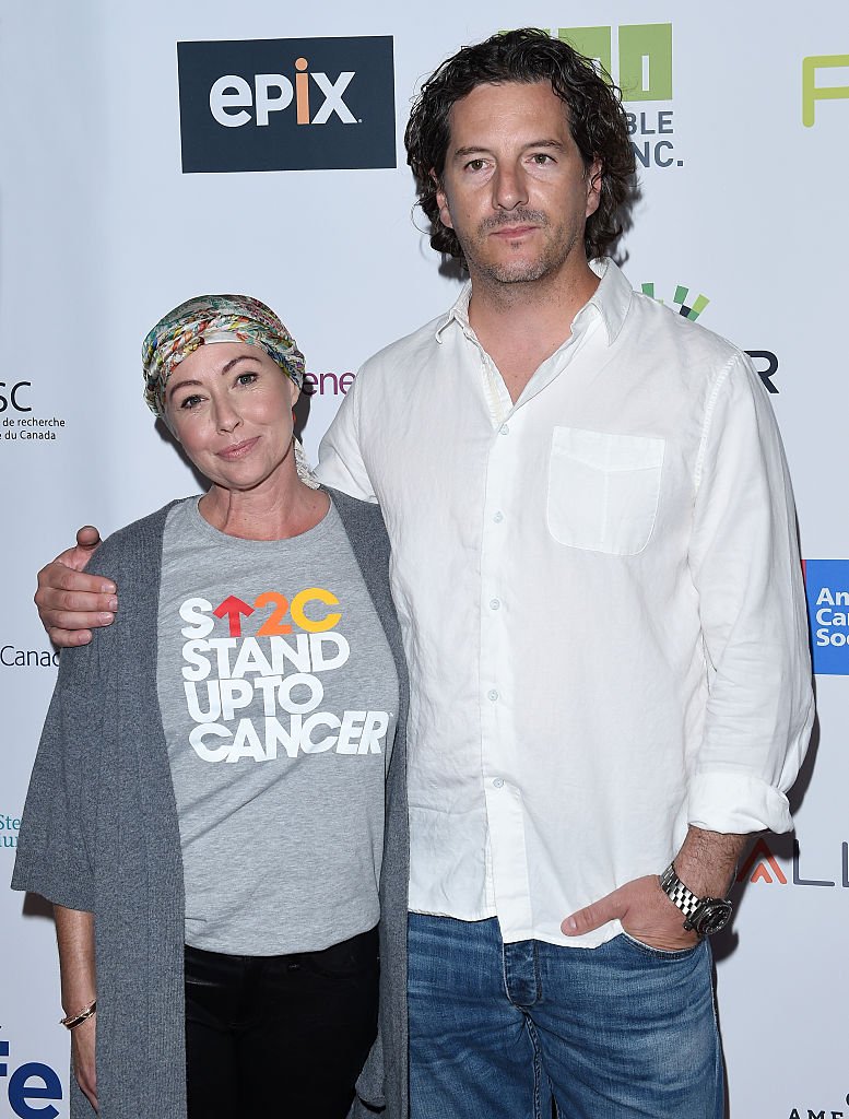 Shannen Doherty and Kurt Iswarienko during the Hollywood Unites for the 5th Biennial Stand Up To Cancer (SU2C) at Walt Disney Concert Hall on September 9, 2016 in Los Angeles, California. | Source: Getty Images