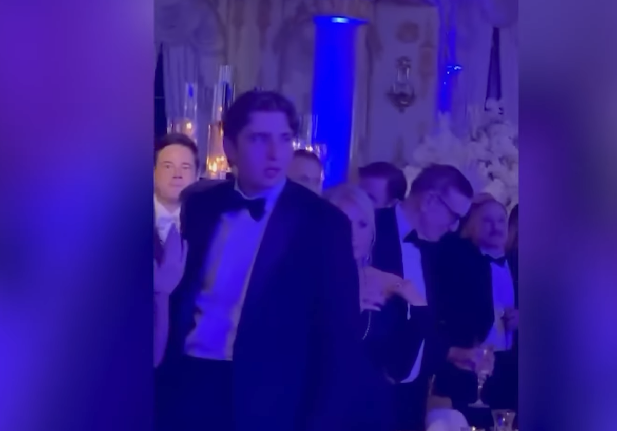 Barron Trump as seen in a video posted on January 2, 2026 | Source: YouTube/Rumour Juice
