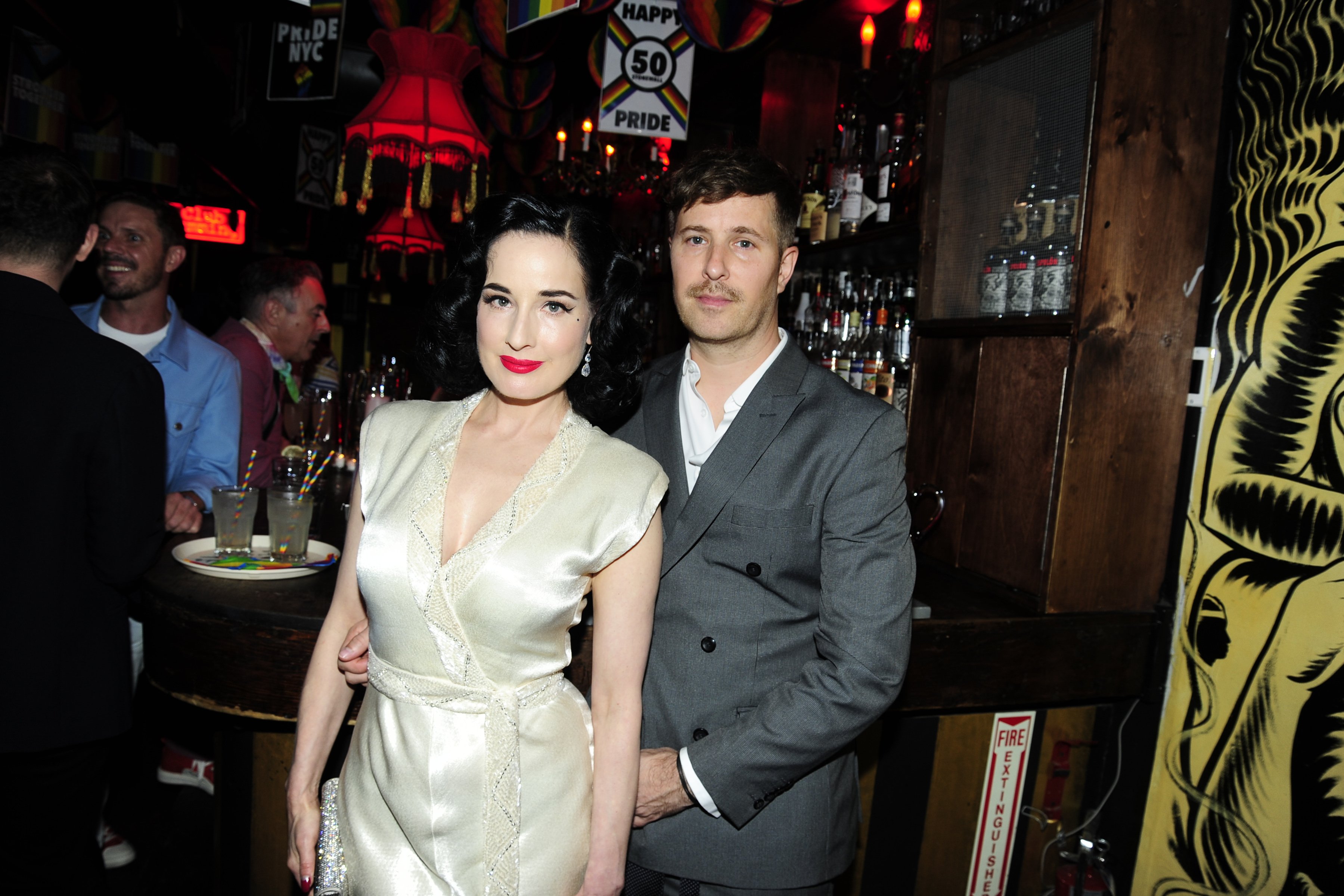 Dita Von Teese and Adam Rajcevich at the SAG-AFTRA dinner for the 50th Anniversary of Stonewall on June 24, 2019 | Source: Getty Images