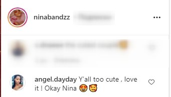 Screenshot of comments on Nina-Symone's Instagram post. | Source: Instagram/Ninabandzz
