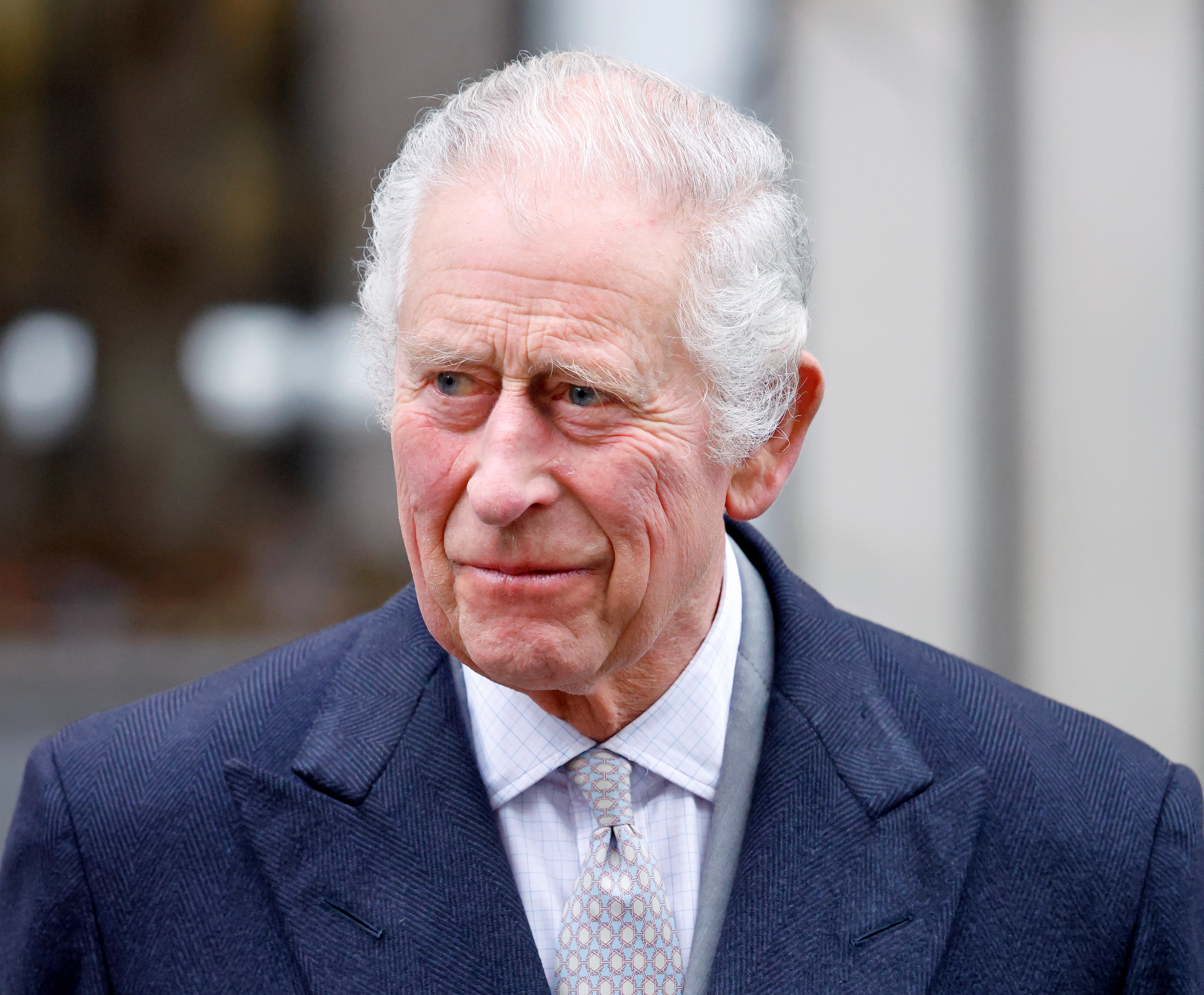 King Charles III pictured leaving The London Clinic on January 29, 2024 in London, England. | Source: Getty Images