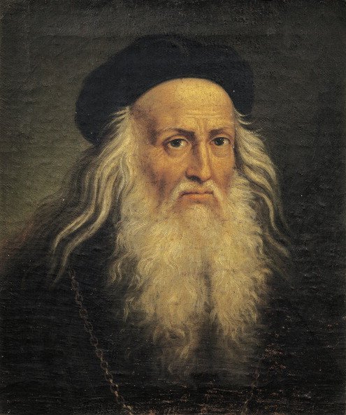 Portrait of Leonardo da Vinci, by Lattanzio Querena. | Photo: Getty Images