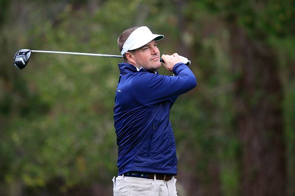 Chris O'Donnell en el AT&T Pebble Beach Pro-Am en Spyglass Hill, California. | Imagen: Getty Images