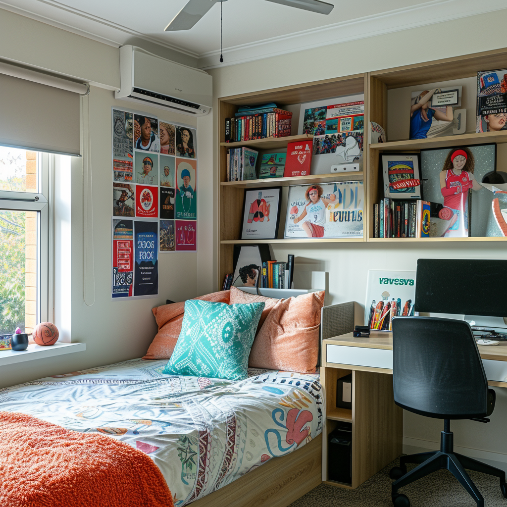 A college dorm | Source: Midjourney