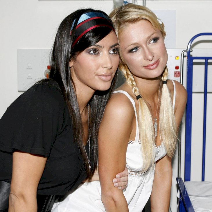 Kim Kardashian and Paris Hilton (Photo by John Stanton/WireImage)