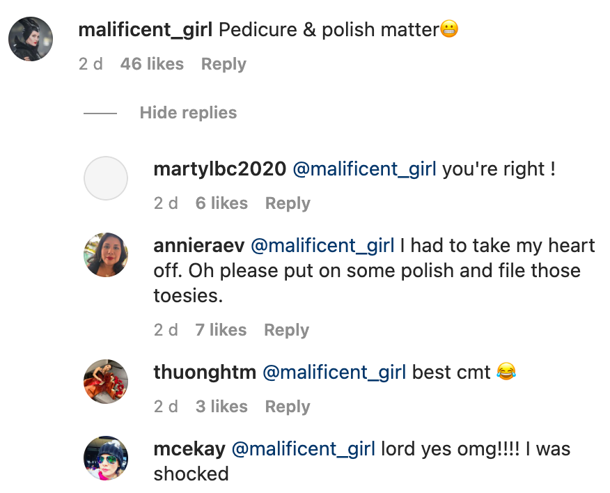 A screengrab of the comment section under Behati Prinsloo's March 18, 2023 Instagrampost | Source: Instagram/behatiprinsloo