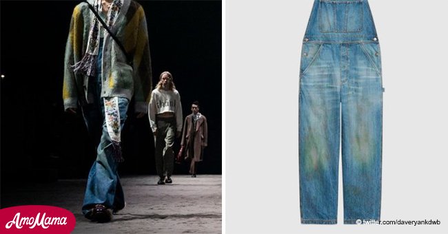 Gucci crea controversia con la nueva colección de pantalones vaqueros con  manchas de hierba falsa