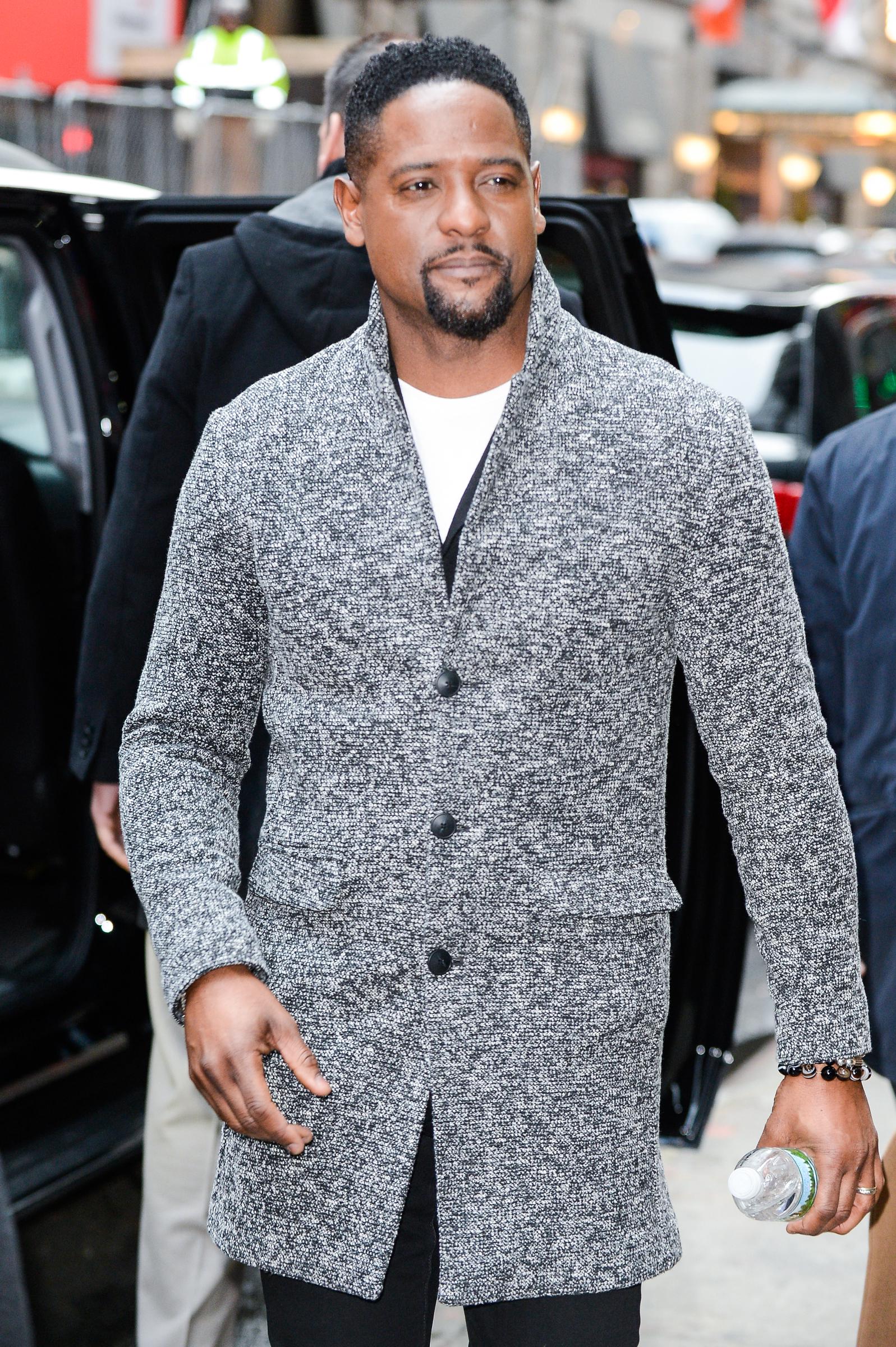 Blair Underwood leaves the "Good Morning America" taping at the ABC Times Square Studios on January 30, 2017, in New York City | Source: Getty Images